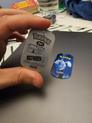 Metal tags pokemon lugia y poochyena