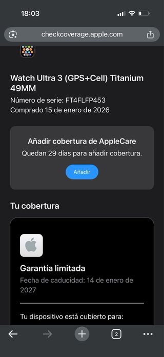 Nuevo! Apple Watch Ultra 3