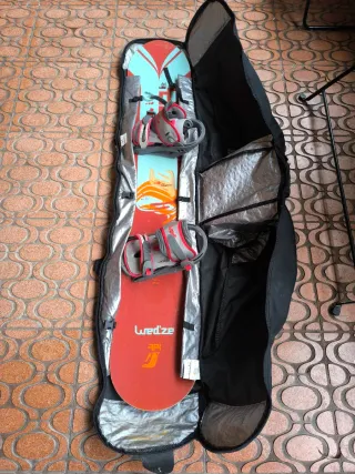 Tabla Snowboard 152cm + Fijaciones Wedze con Funda