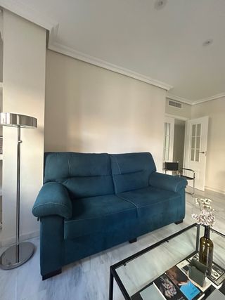 Sofá 2 plazas azul petróleo - 190cm