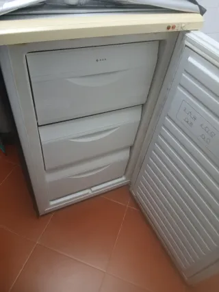 Congelador con funda impermeable