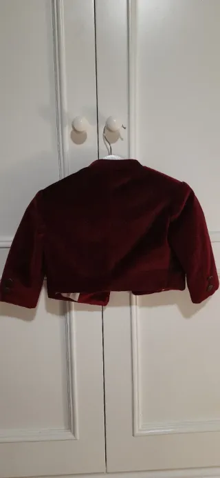 Chaqueta fallero niño saragüell color vino talla 2