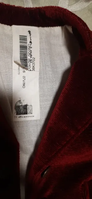 Chaqueta fallero niño saragüell color vino talla 2