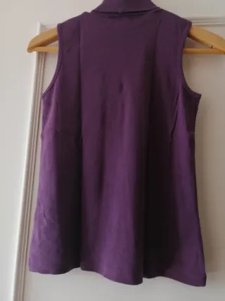 Jersey - camiseta sin mangas cuello alto