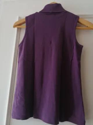 Jersey - camiseta sin mangas cuello alto