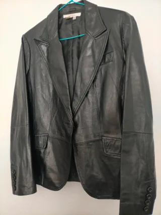 Chaqueta cuero 100% Zara mujer