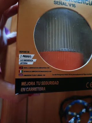 Baliza v16 no homologada