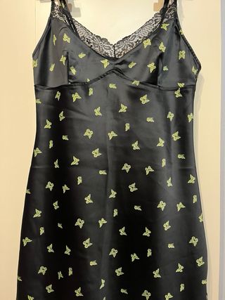 Vestito nero con farfalle