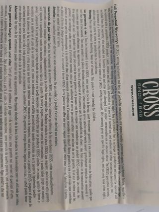 Pluma CROSS SINCE 1846 Dorada