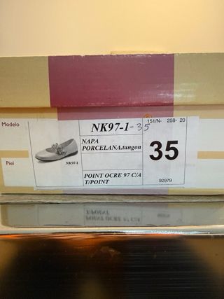 Zapato Comunión Niña Talla 35.