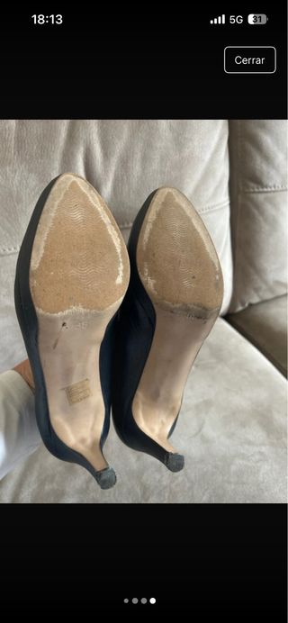 Zapato salón azul marino talla 38