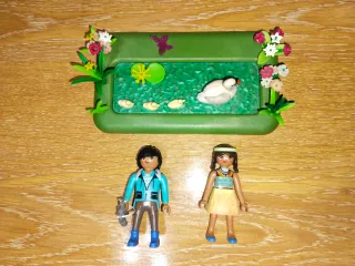 Playmobil giardino con stagno, figure Wiltopia
