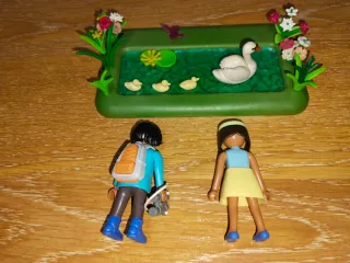 Playmobil giardino con stagno, figure Wiltopia