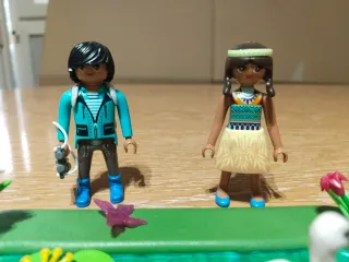 Playmobil giardino con stagno, figure Wiltopia