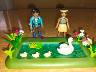 Playmobil giardino con stagno, figure Wiltopia