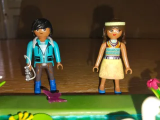 Playmobil giardino con stagno, figure Wiltopia