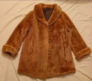 Chaqueton de piel marrón talla 46-48