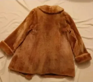 Chaqueton de piel marrón talla 46-48