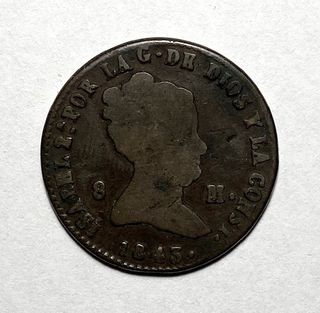 3 Monedas Isabel II - España 1843