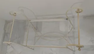 BANQUETA DESCALZADORA DE FORJA EN PERFECTO ESTADO