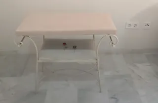 BANQUETA DESCALZADORA DE FORJA EN PERFECTO ESTADO