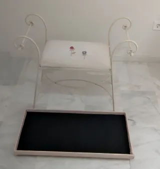 BANQUETA DESCALZADORA DE FORJA EN PERFECTO ESTADO