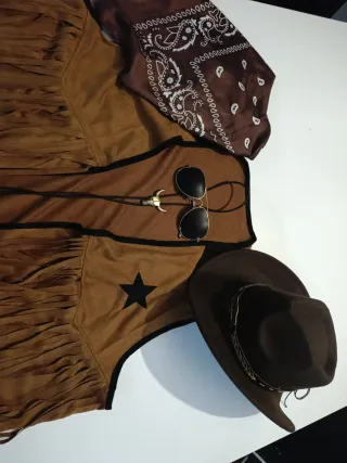 Disfraz vaquero adulto completo