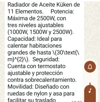 Radiador aceite 11elementos eléctrico,kuken,ruedas