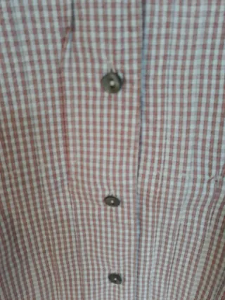 Camicia Stefanel a quadri grigio perla e bordeaux