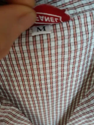 Camicia Stefanel a quadri grigio perla e bordeaux