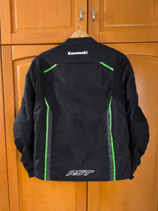 Chaqueta Kawasaki Negra y Verde