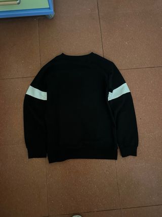 Sudadera Fila Negra Talla S Logo Rojo