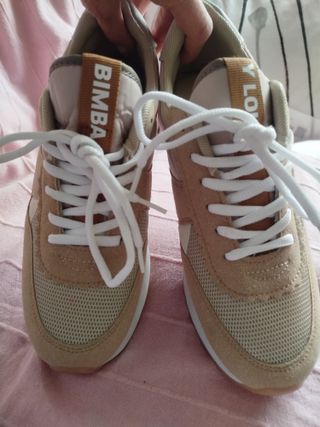 Zapatillas BIMBA Y LOLA Talla 40 Beige/Naranja