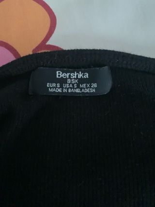 Top manga larga negro