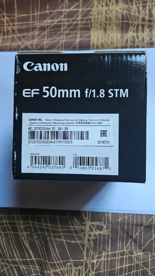 Objetivo Canon EF 50 mm f/1.8 STM