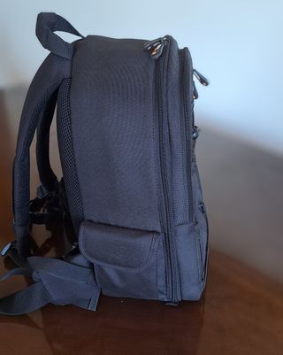 Mochila para fotografía. Negra Impermeable.