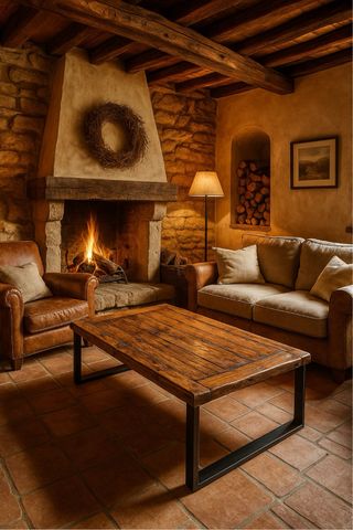 Mesa Rústica Madera Maciza