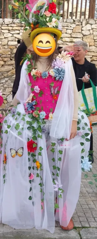 Disfraz Primavera Flores y Mariposas