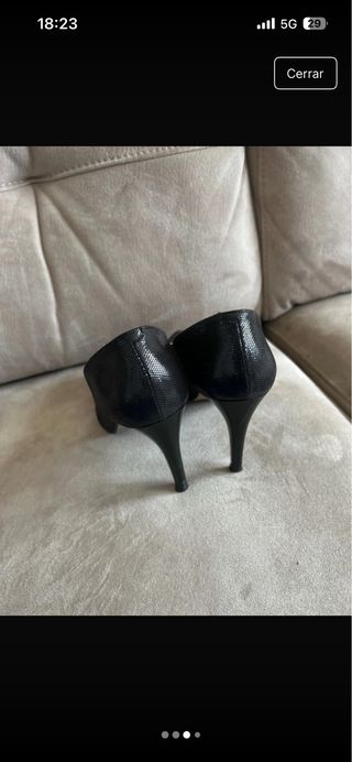 Zapato salón negro talla 38
