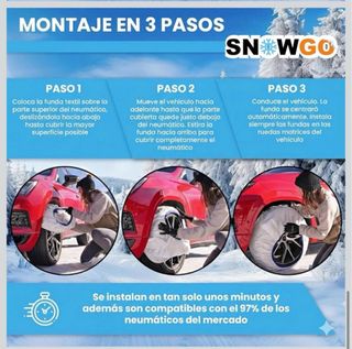 Cadenas para la nieve llanta 19”