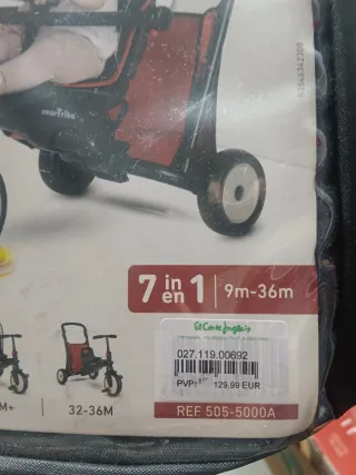 Triciclo SmarTrike 7 en 1 9m-36m