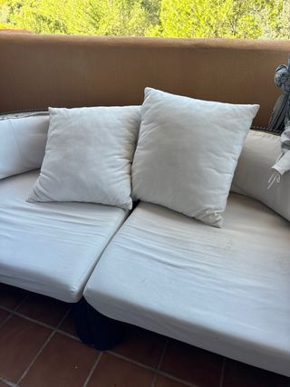 Sofa y cojines terraza kettal