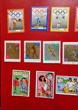 Lotto francobolli vintage Olimpiadi