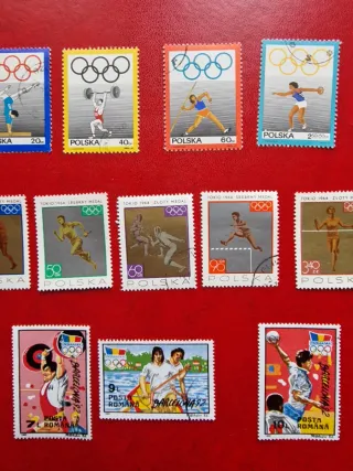 Lotto francobolli vintage Olimpiadi