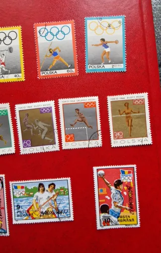 Lotto francobolli vintage Olimpiadi