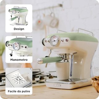 Ariete 1389 Verde - Cafetera espresso vintage