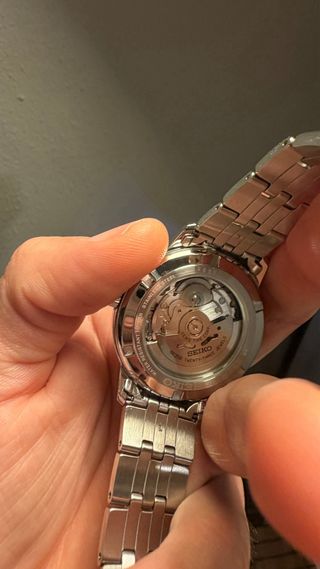 Reloj Seiko 41mm SRPH85K1, automático, plata.