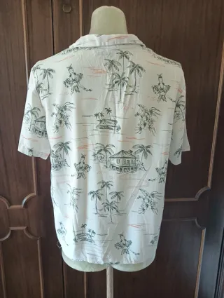 Camicia bianca fantasia Tg. S Pull & Bear