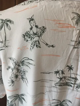 Camicia bianca fantasia Tg. S Pull & Bear