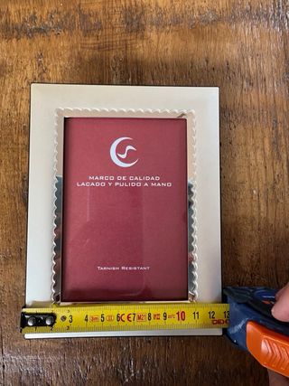 Marco de fotos 9x13 plateado